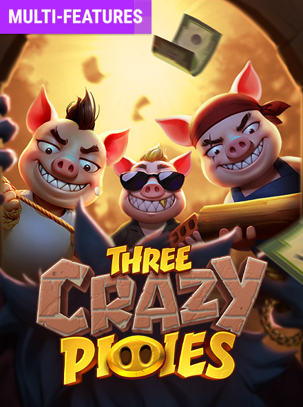 Naslovna slika za igru Three Crazy Piggies
