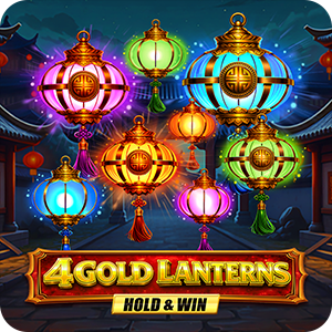 4 Gold Lanterns Hold & Win